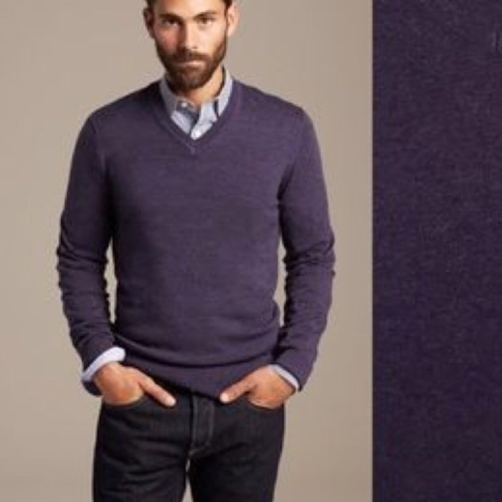 BANANA REPUBLIC SWEATER 75% Silk - Picture 2 of 7